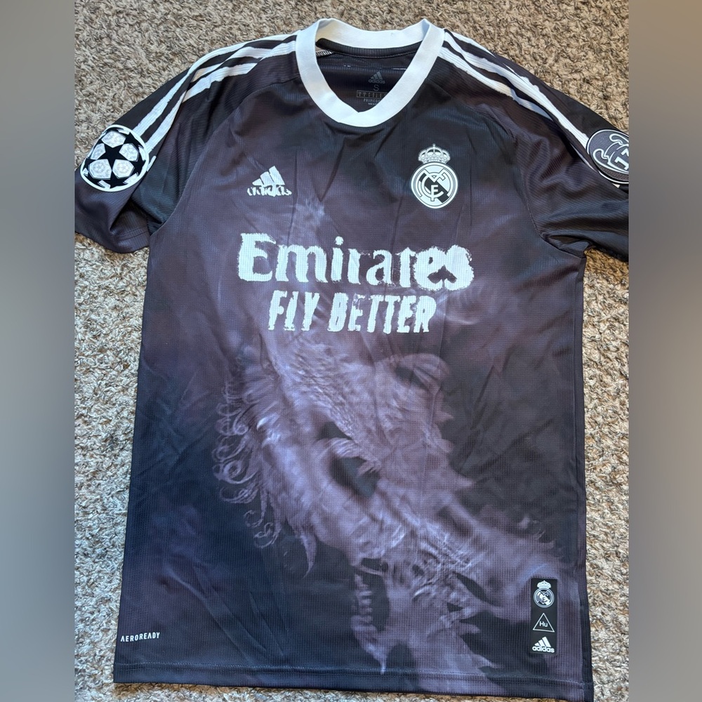 adidas Black and White Soccer Jersey
